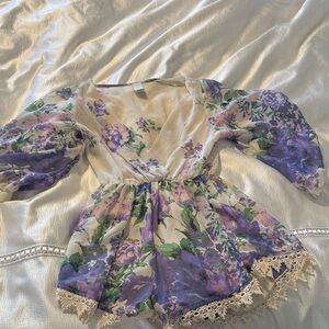 Swell White and Purple Garment